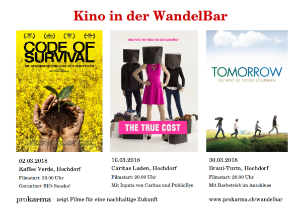 Die Welt ist WandelBar – Filmreihe in Hochdorf am 02. März